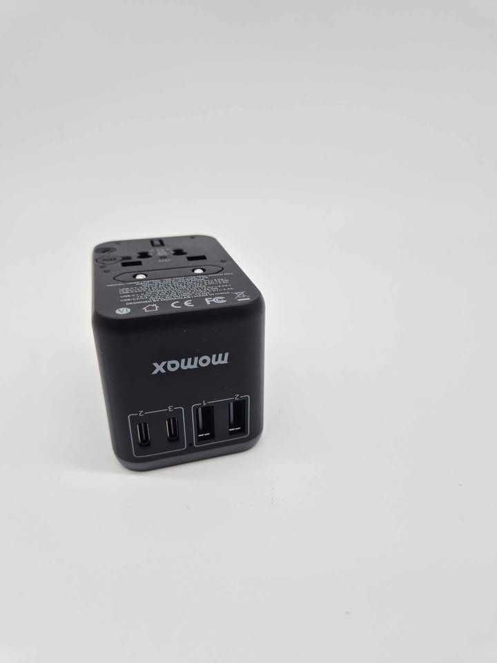 Ładowarka MOMAX Global 70 W, uniwersalny adapter z 2 USB, 3 USB C