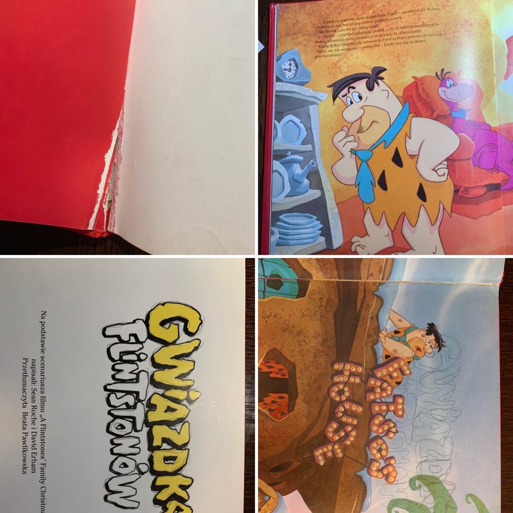 Gwiazdka Flintstonów Flinstonów wydanie 1994 świąteczna książka