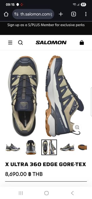Трекінгові кросівки 44.5р. SALOMON X ULTRA 360 EDGE GORE-TEX
