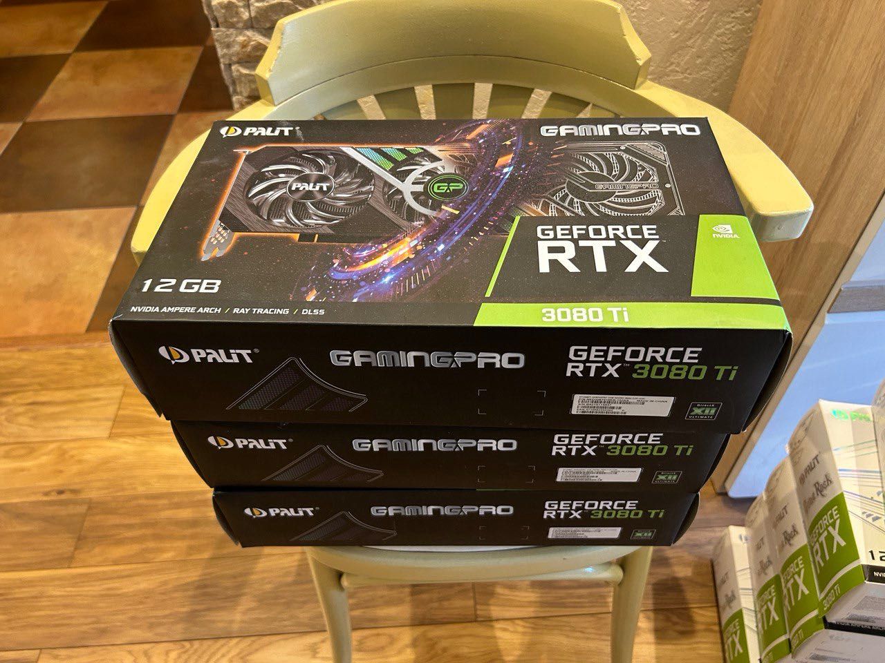 Ферма 3080 TI GAMEROCK x5шт, 3080 TI GAMING PRO x3шт. DONNAGER кейс.