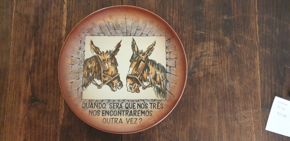 Prato faiança da extinta Argilart