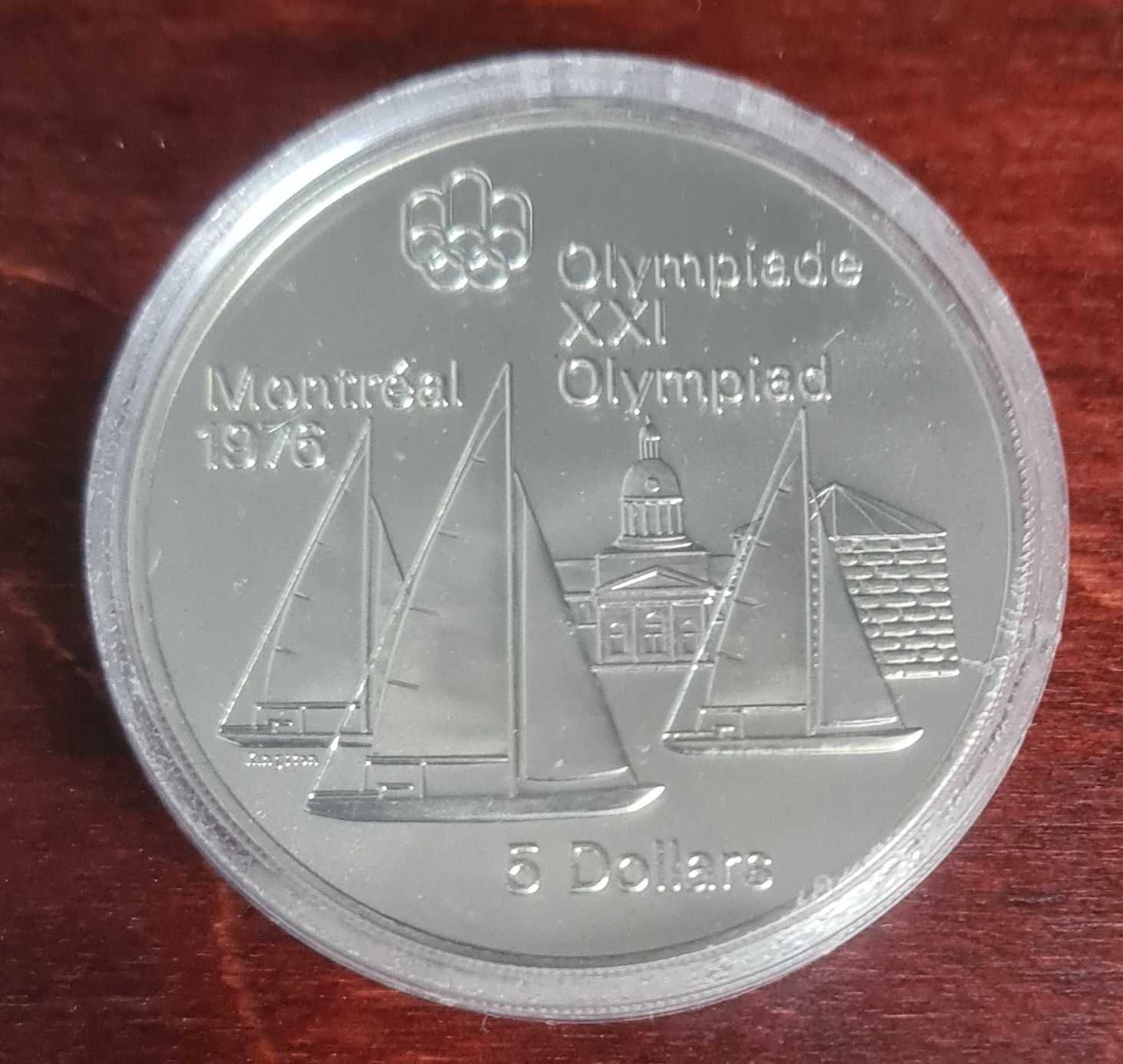 Kanada, 5 dolarów, Olimpiada Montreal 1976 -Żaglówki