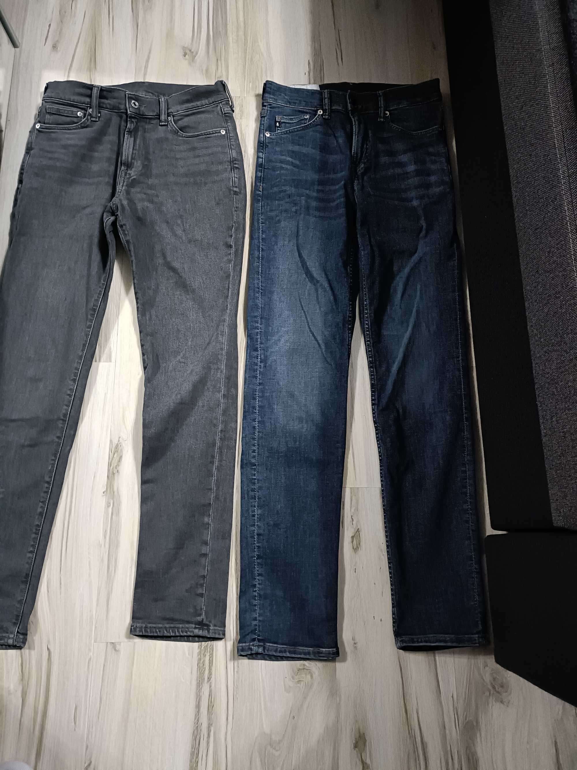 2 pary męskich jeansów rozm. 29/32 H&M