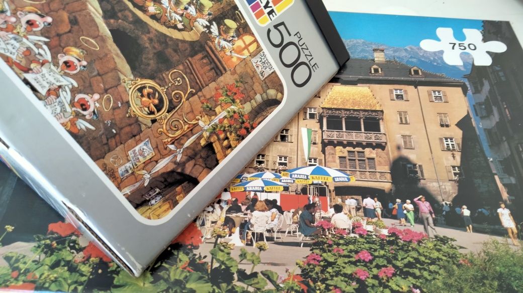 Puzzles 500 e 750 peças, cada 12€