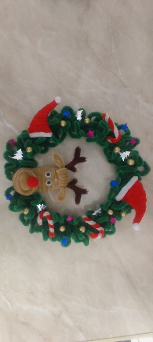 Ozdoba na drzwi bożonarodzeniowa