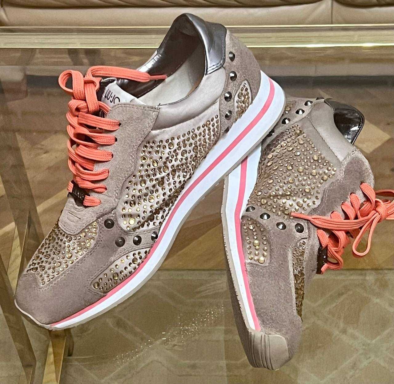 Liu Jo buty sportowe damskie  r. 41 running aura beżowe kryształy