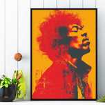 plakat  jimi hendrix do pokoju salonu kuchni, plakat jimi hendrix rock