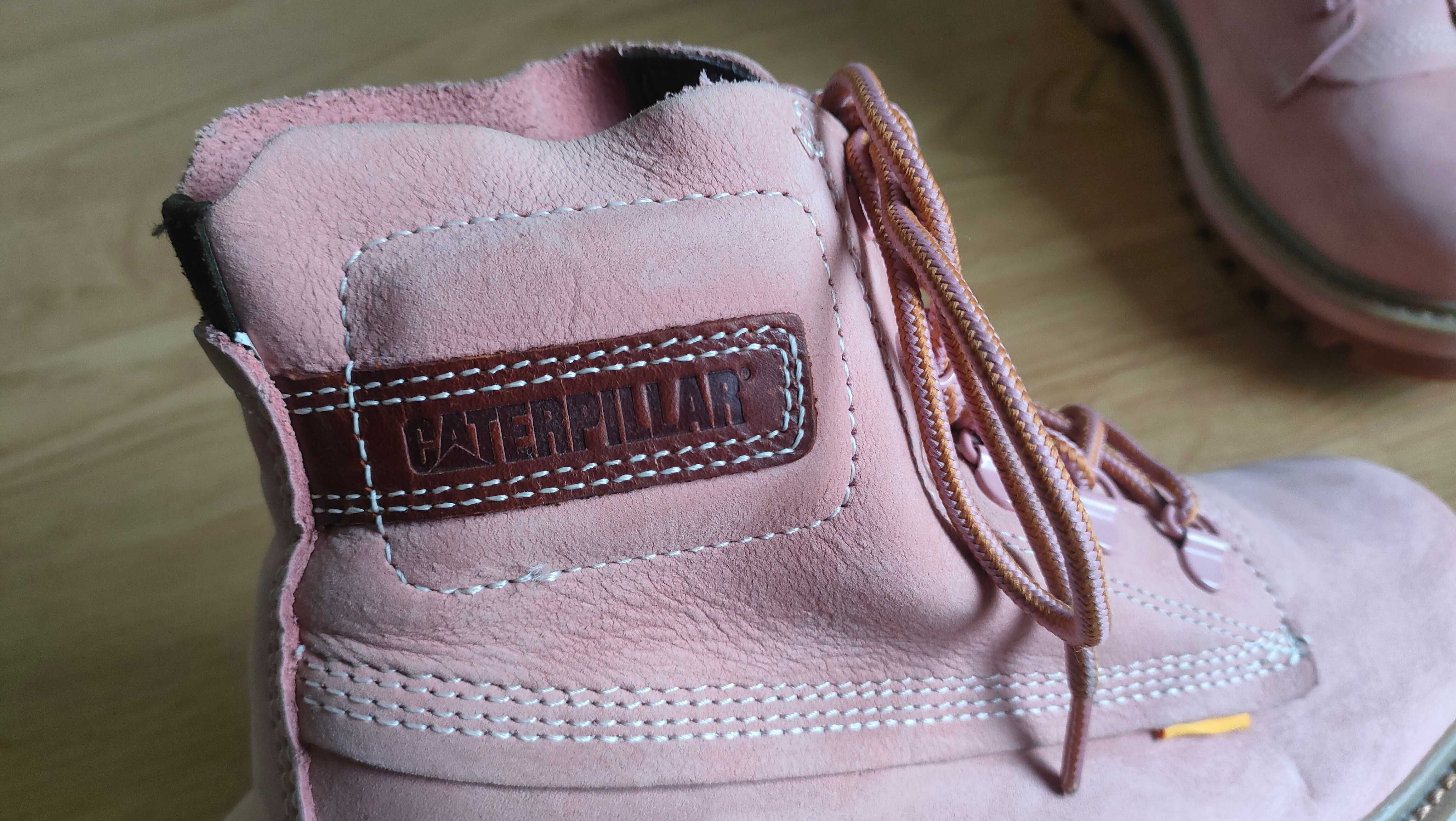 Buty trzewiki botki różowe CAT CATerpillar rozmiar 40