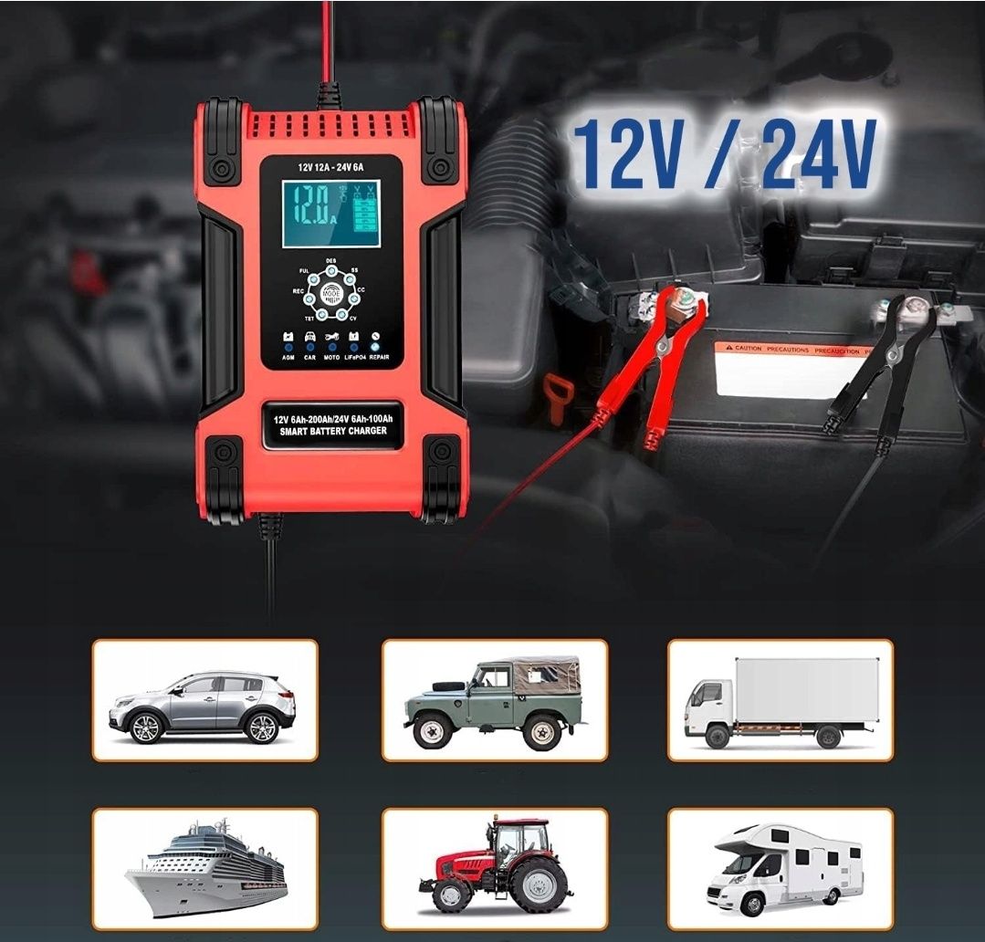 Automatyczny prostownik ladowarka lcd