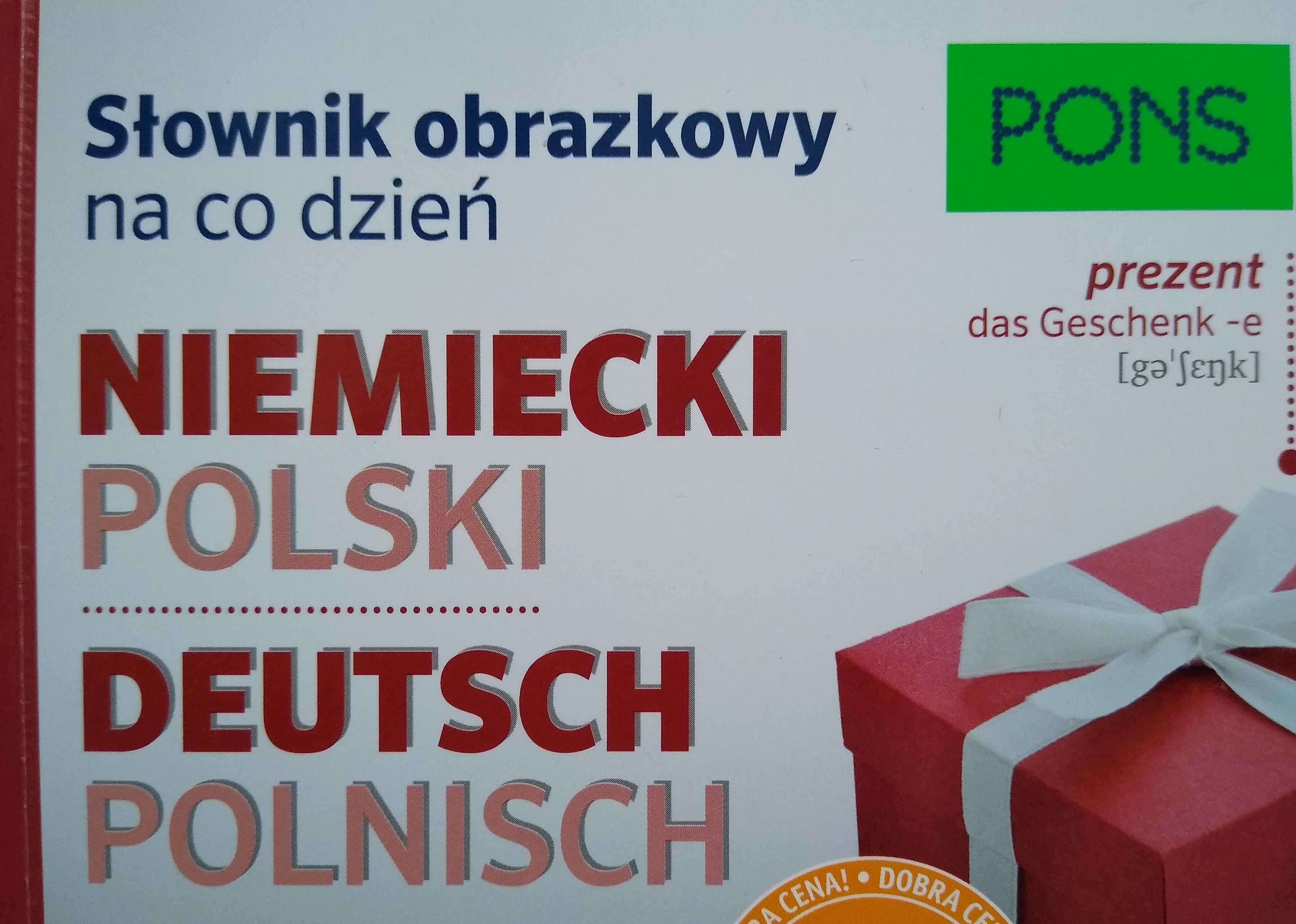 Niemiecki egzaminy, matura, słownik obrazkowy PONS 1500 słów