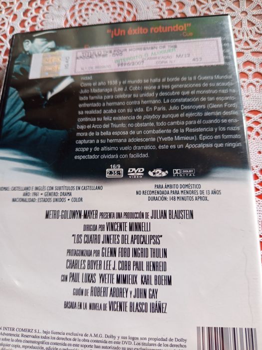 DVD  Os Quatro Cavaleiros do Apocalipse