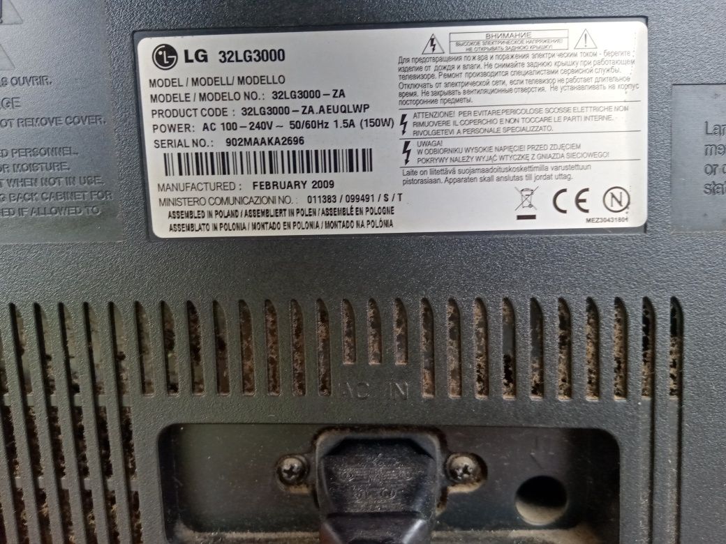 Telewizor LG z pilotem