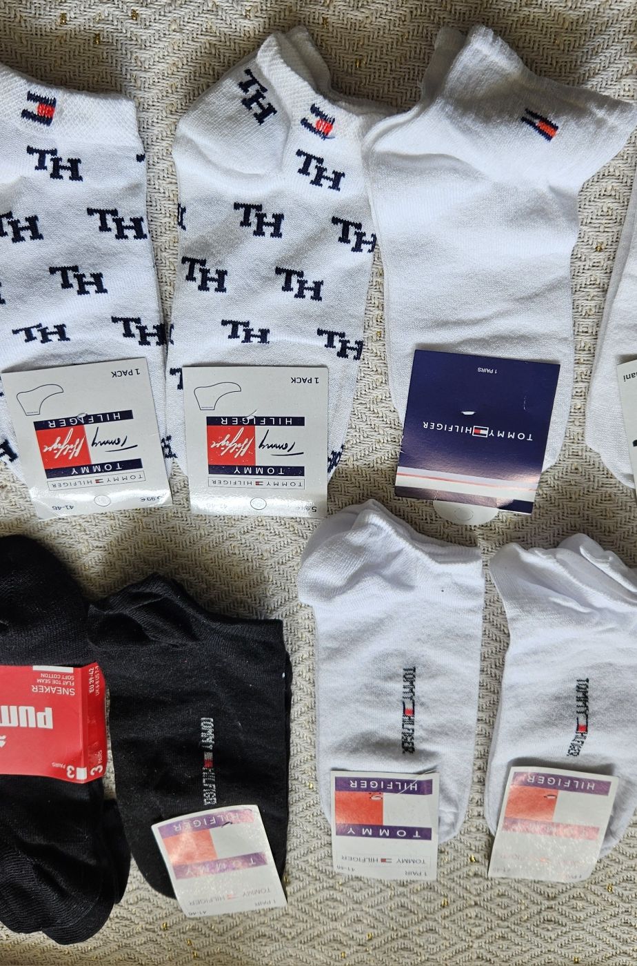 Skarpetki Tommy Hilfiger stopki białe czarne armani puma Adidas