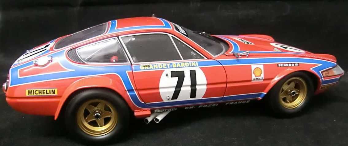 Miniatura Ferrari 365 GTB/4 #71 24h LM 1974 Kyosho 1:18