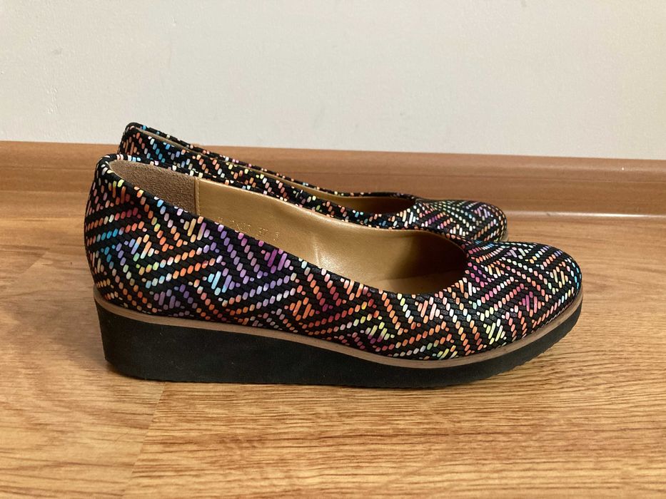 SAGAN skórzane baleriny 37 skóra naturalna