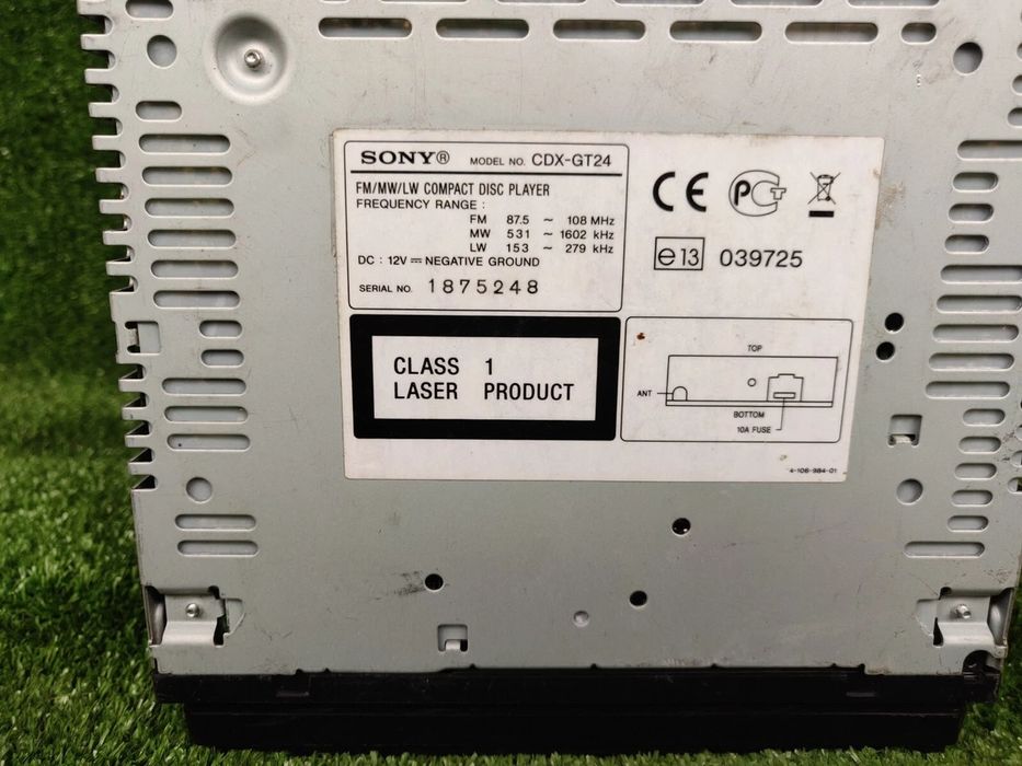 Магнитола Sony CDX GT24 AUX+ISO разъем