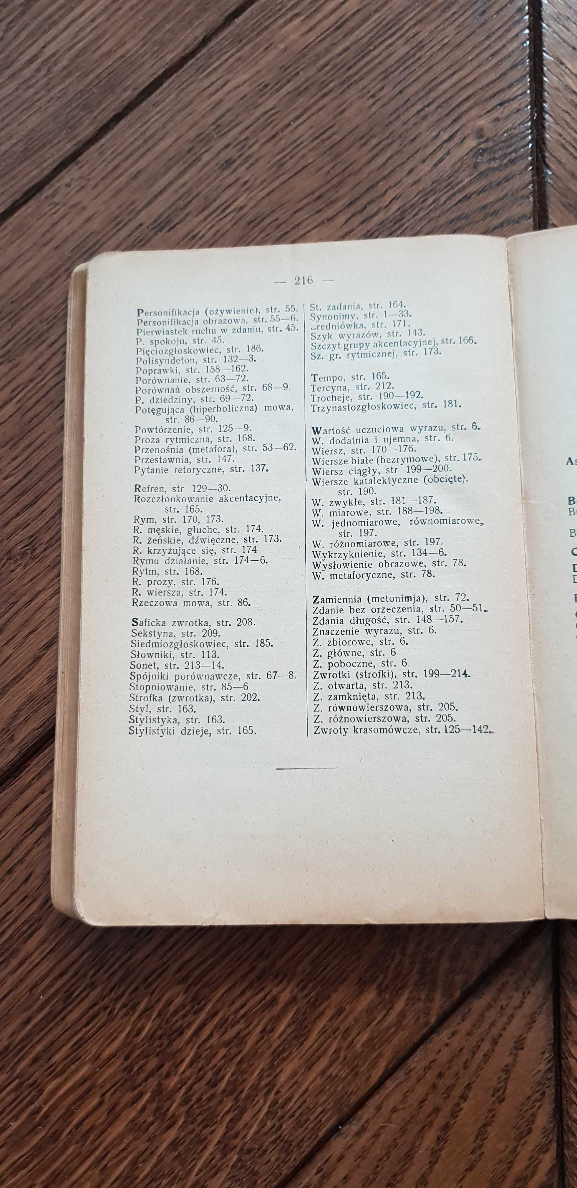 Książka rok 1929 "Stylistyka i rytmika polska" Kazimierz Wóycicki