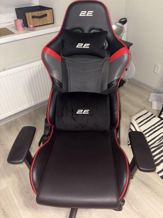 Крісло ігрове 2E Gaming BUSHIDO II Black/Red