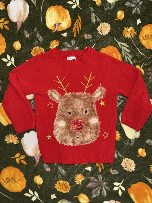 Новорічний светр та реглан кофта 3-4 рочки