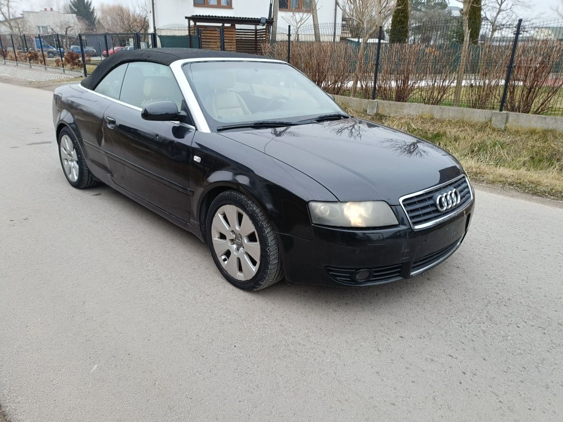 Audi a4 B6 1.8 t bfb hbd cabrio lz9w maska zderzak klapa drzwi bło