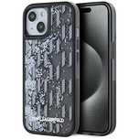 Etui Karl Lagerfeld Liquide Glitter Monogram Gradient na iPhone 15 - c