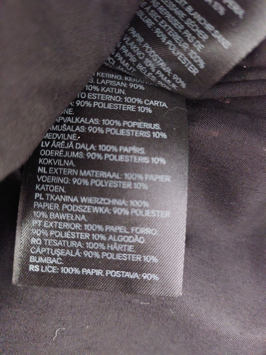 Koszyk, shopperka torebka do ręki słomiana H&M czarna