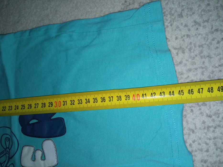 Niebieska bluzka t-shirt z motorem Coccodrillo 122