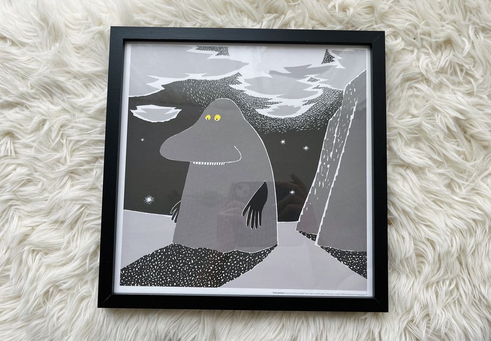 Obraz ilustracja Muminki Buka Tove Jansson rama ramka ozdoba prezent