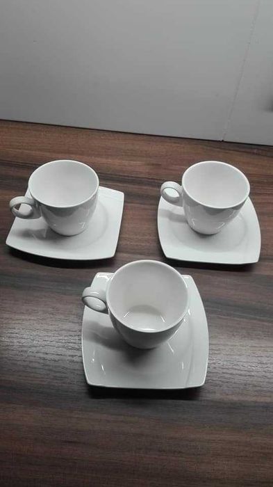 Veroni kolekcja Gabi komplet 6 szt filiżanka + talerzyk 230 ml