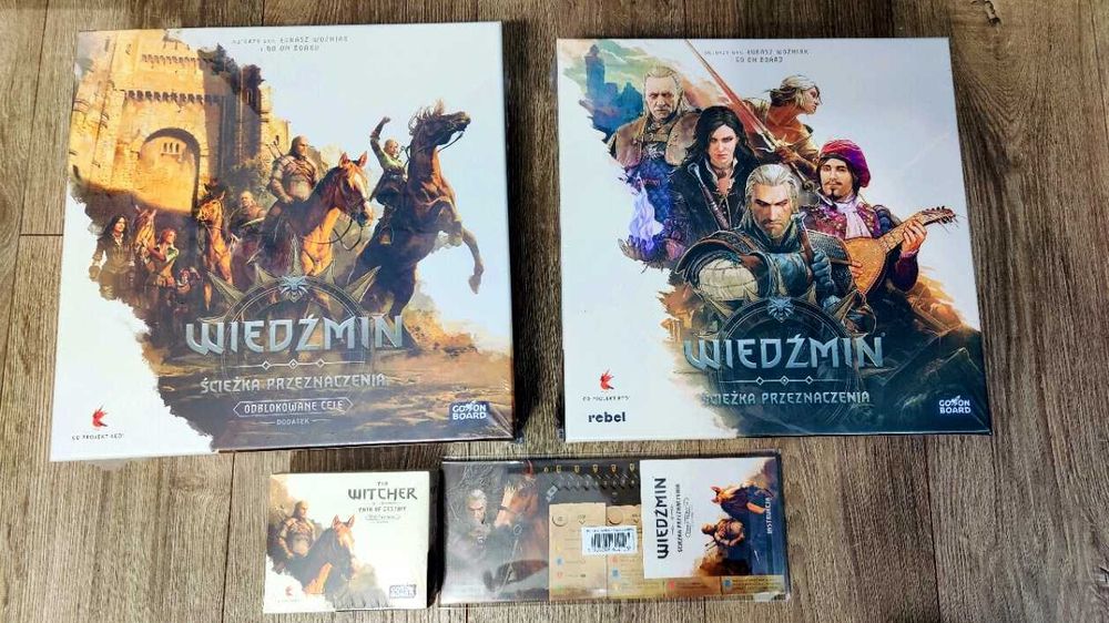 Wiedźmin Ścieżka Przeznaczenia Deluxe +dodatki+ Geralt na Płotce, NOWA