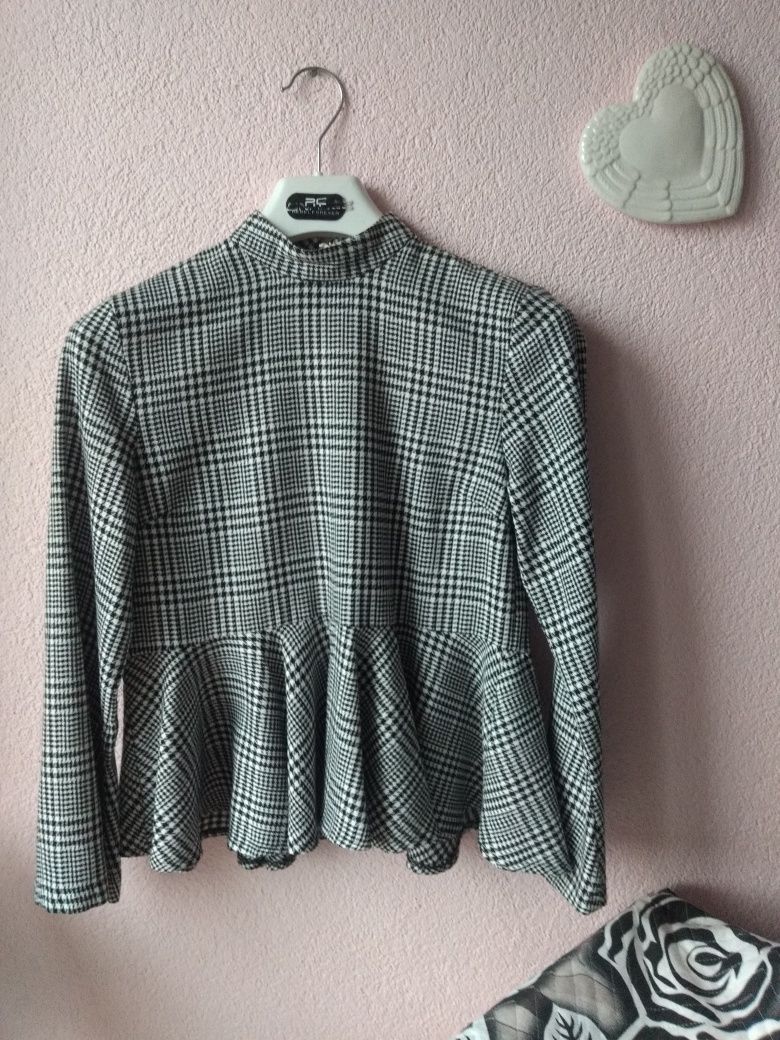 Bluzka w pepitkę XS