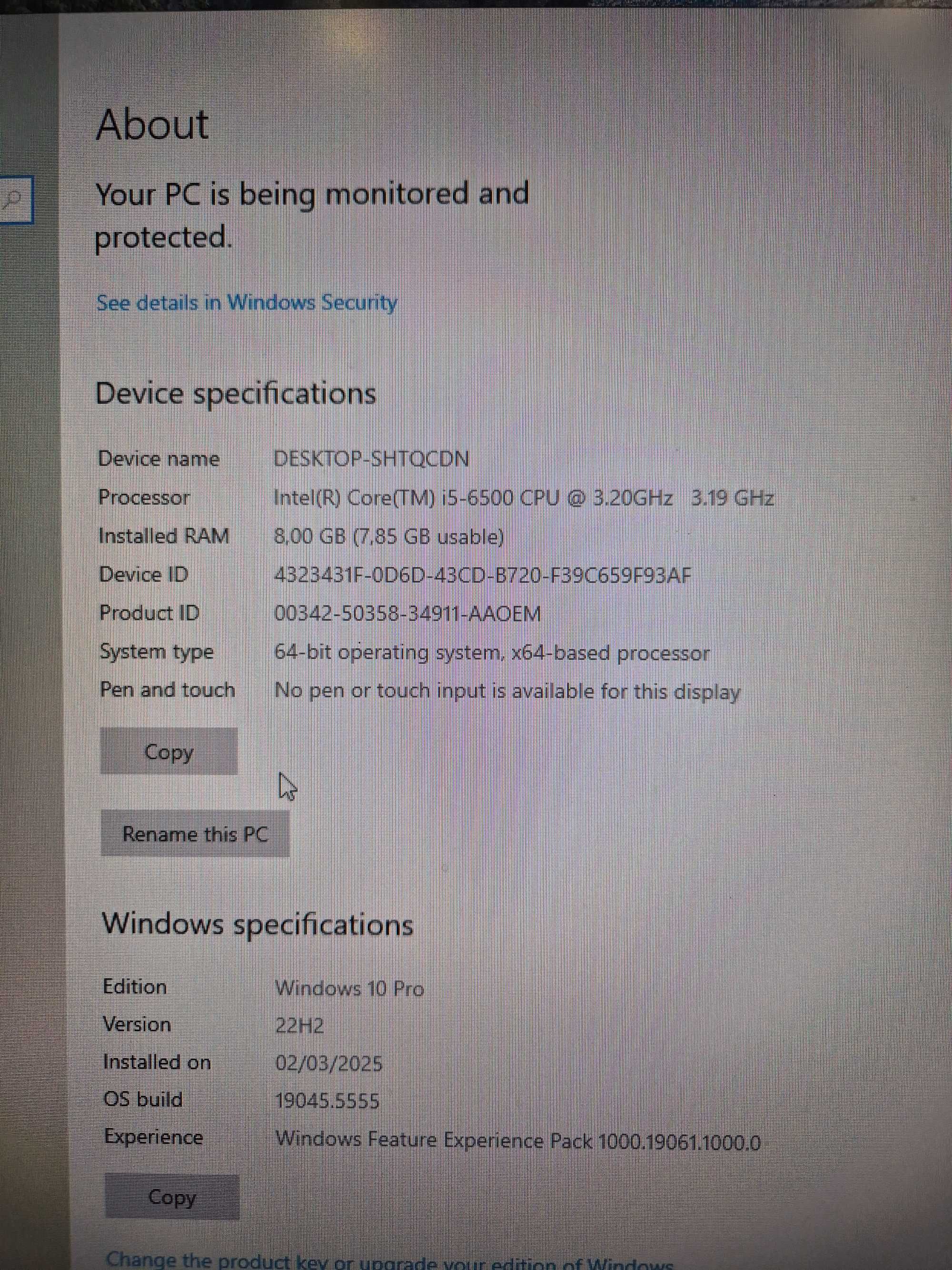 Computador HP EliteDesk 800 G2 SFF