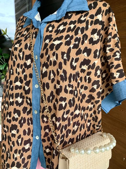 Bluzka panterka oversize (XL/XXL)