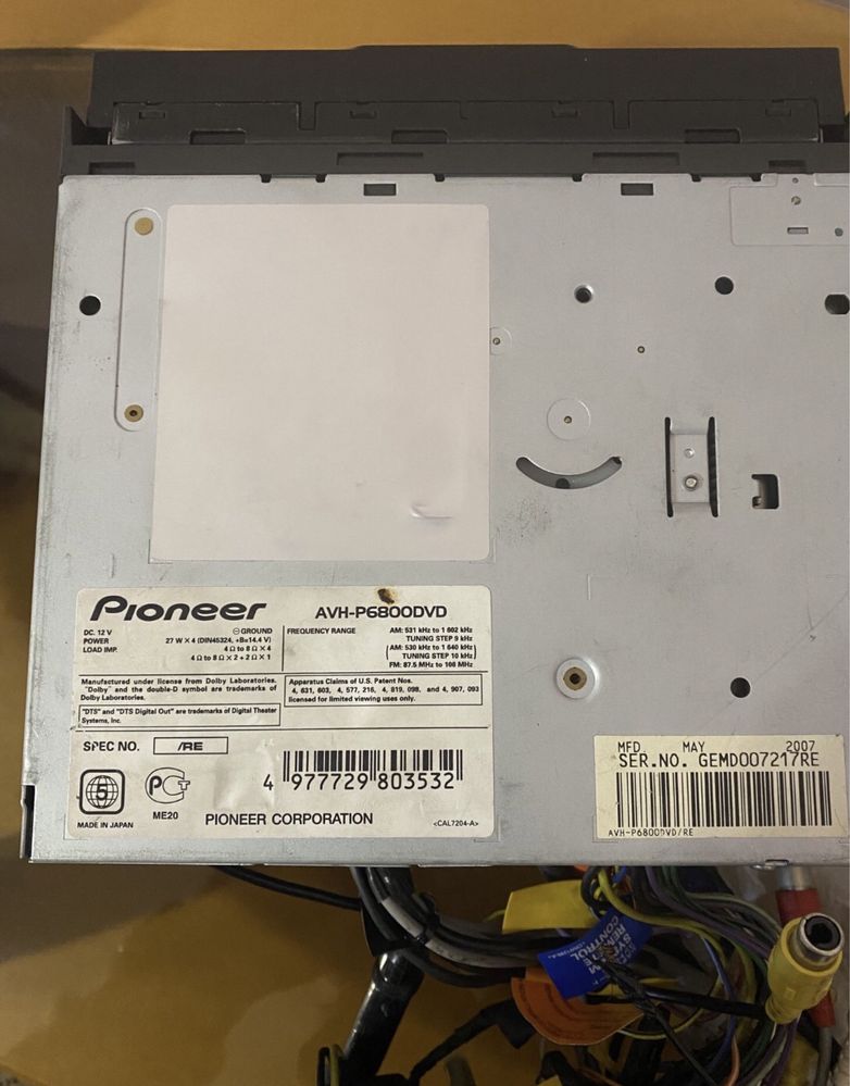 Автомагнітола Pioner AVH-P6800DVD 2DIN