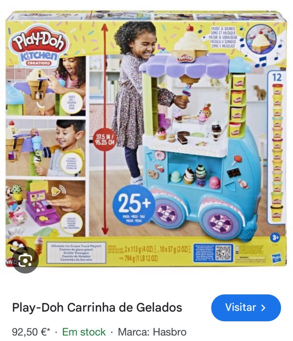Playdoo plasticina gelados