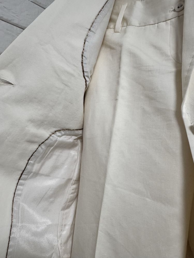 Massimo Dutti білий костюм