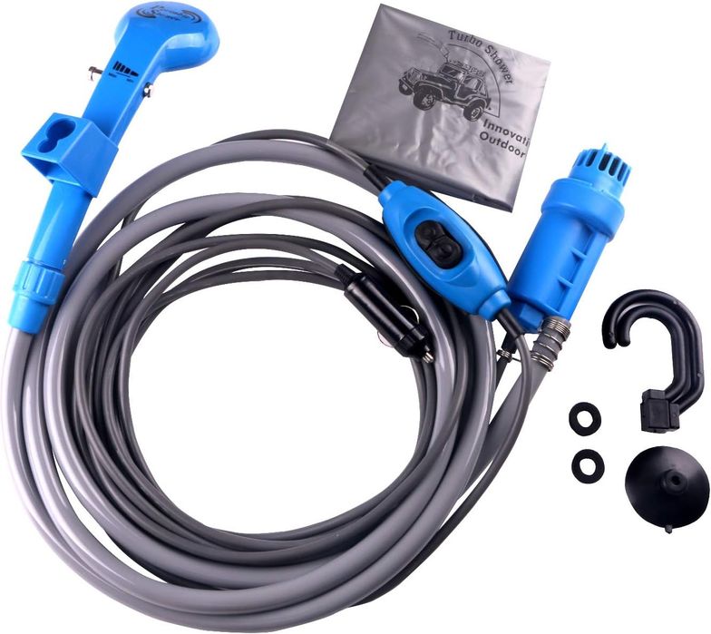 Przenośny Prysznic Elektryczny 12V z Pompą na Kemping do Mycia Psa
