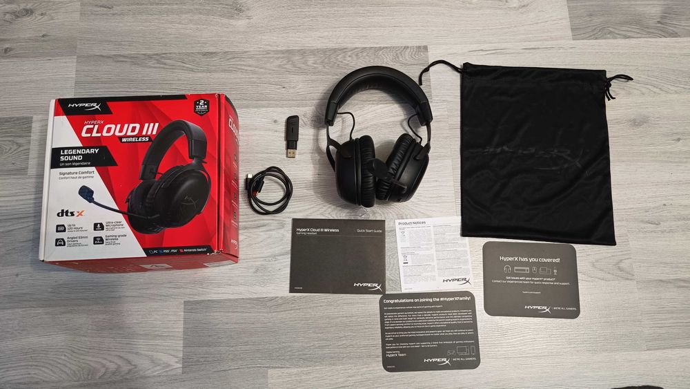HyperX Cloud III Wireless Black – bezprzewodowe słuchawki  77Z45AA