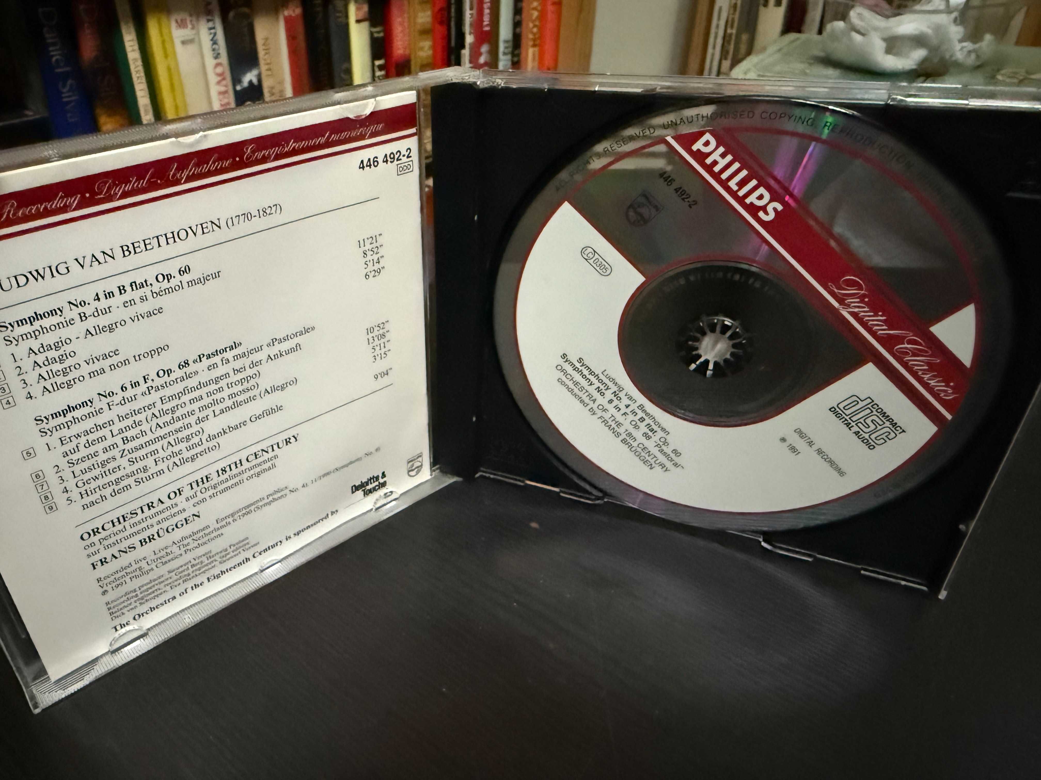 Beethoven – Symphonies Nos. 4 & 6 "Pastoral" – Frans Brüggen