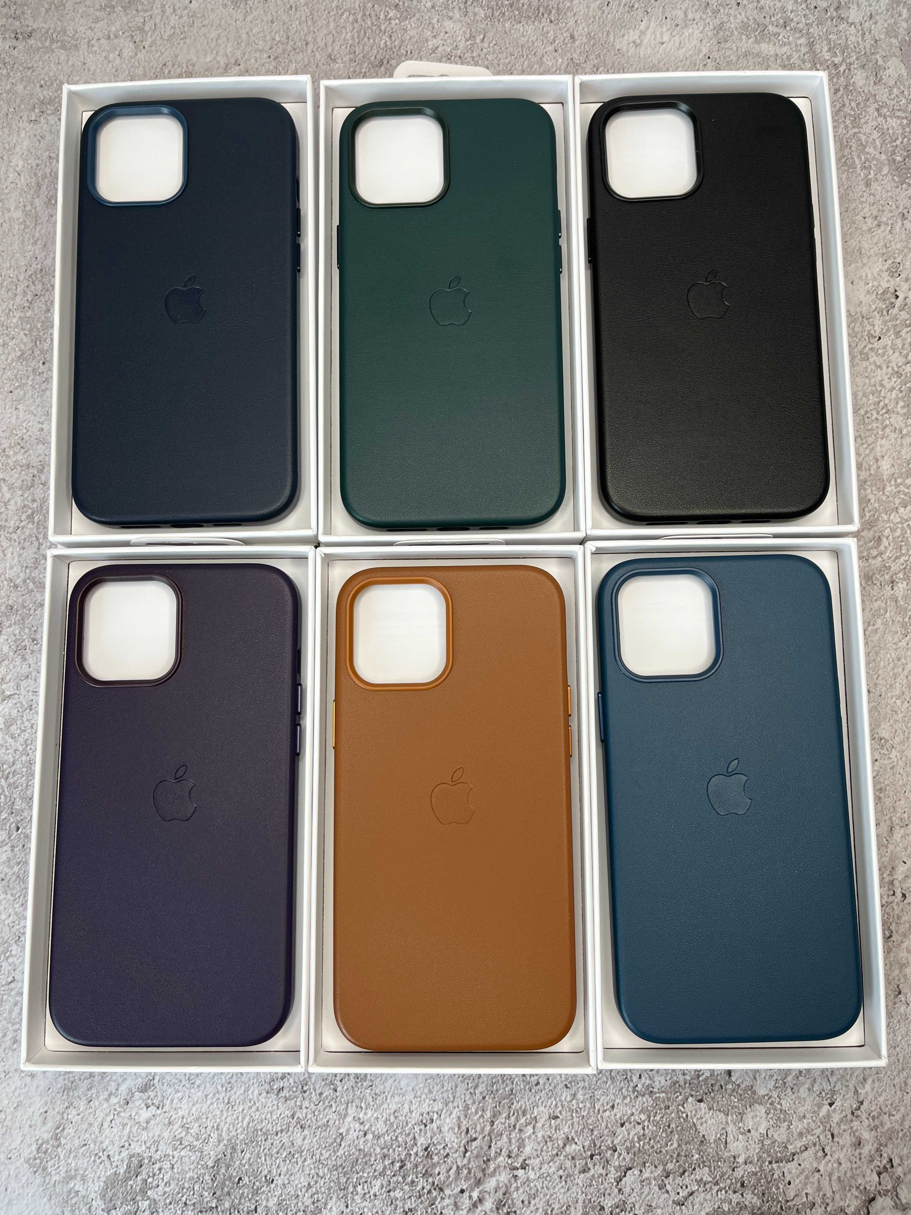 Чохол Leather Case MagSafe + Animation iPhone 12 Pro Max чехол айфон