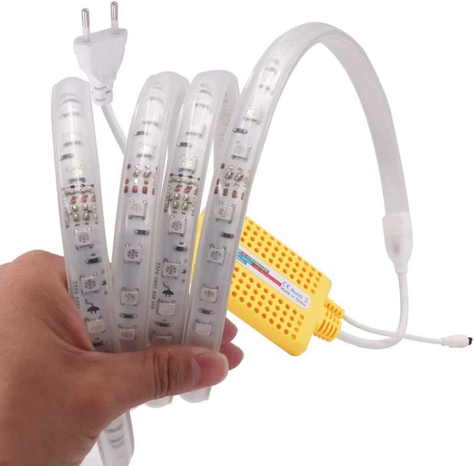 Taśma LED RGB wielokolorowa 1m 60 diod IP65 pilot - WISADA