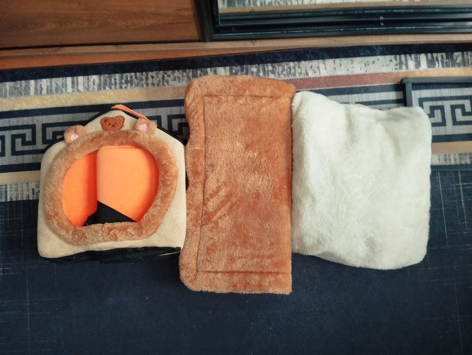 Ciepła zimowa pluszowa buda dla psa kota kojec