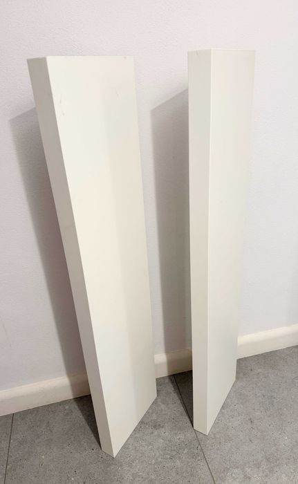 2 półki ścienne IKEA Lack - białe, samonośne