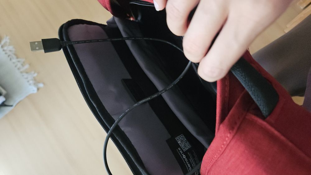 samsonite securipack plecak czerwony na laptopa 15.6