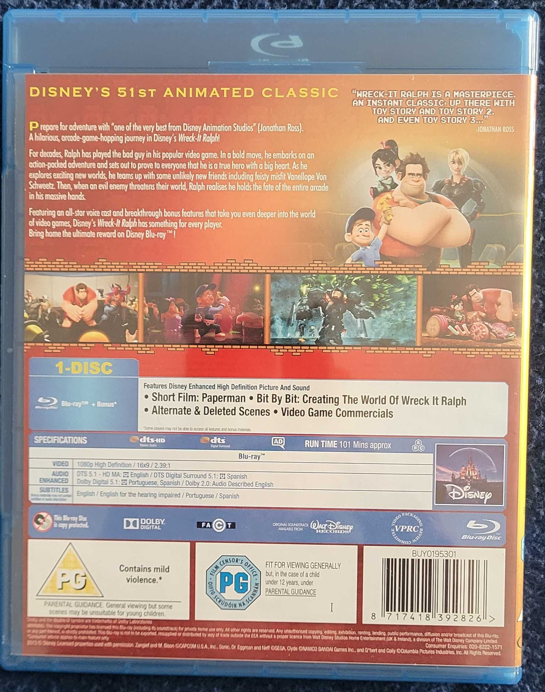 Bluray Wreck-It Ralph / Força Ralph (2012)