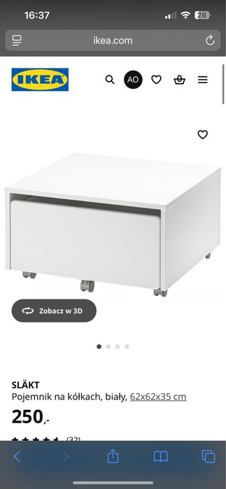 Ikea pojemnik na kółkach