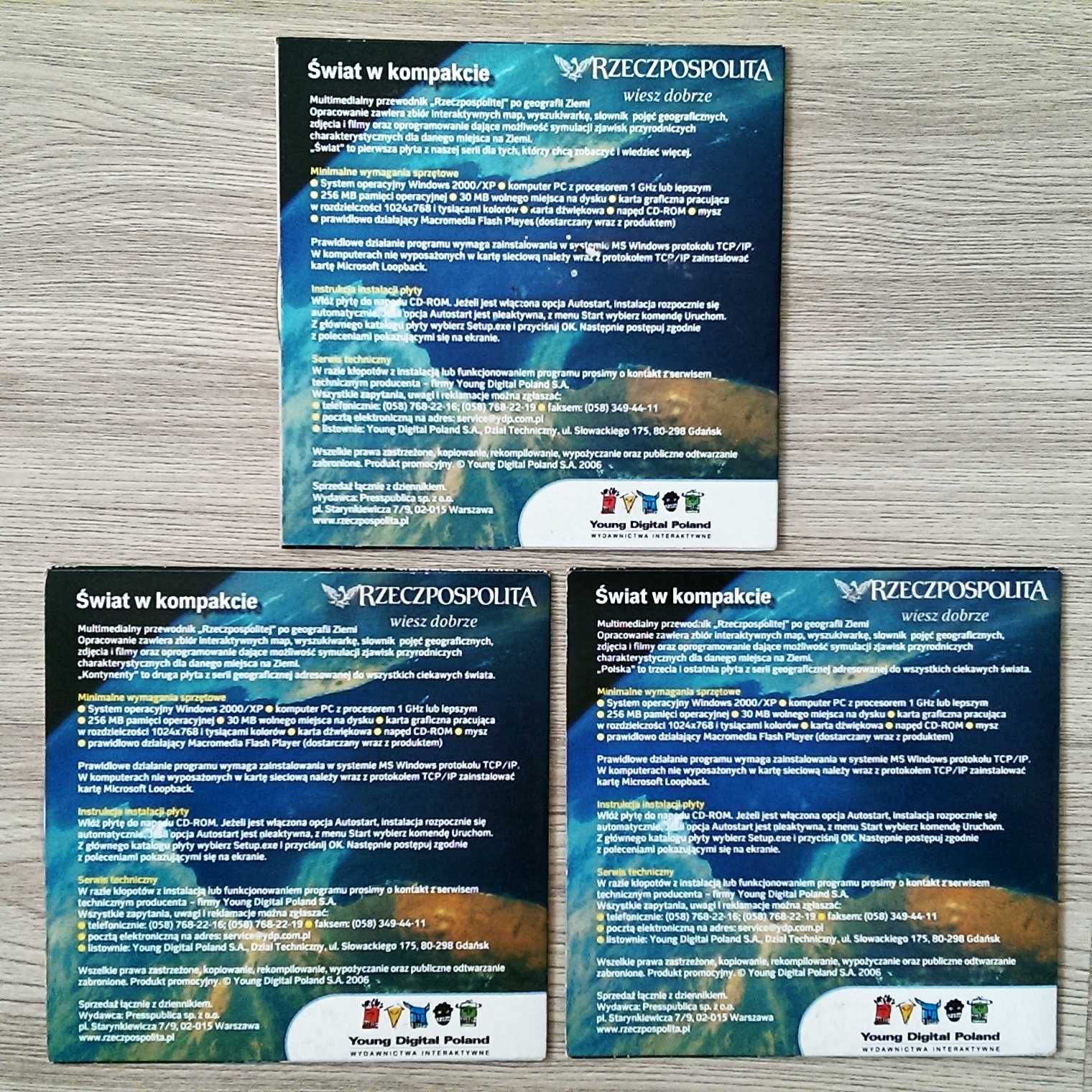 Płyty CD Świat w kompakcie Rzeczpospolita geografia Ziemi