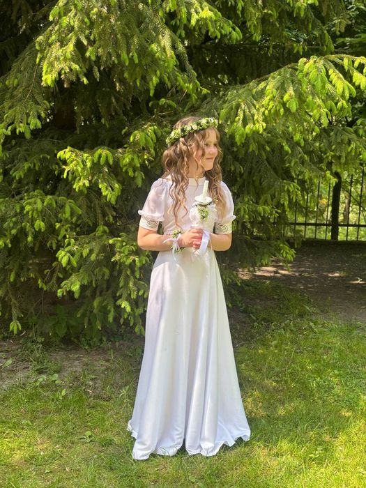 Неповторна сукня на перше причастя!!!р.140