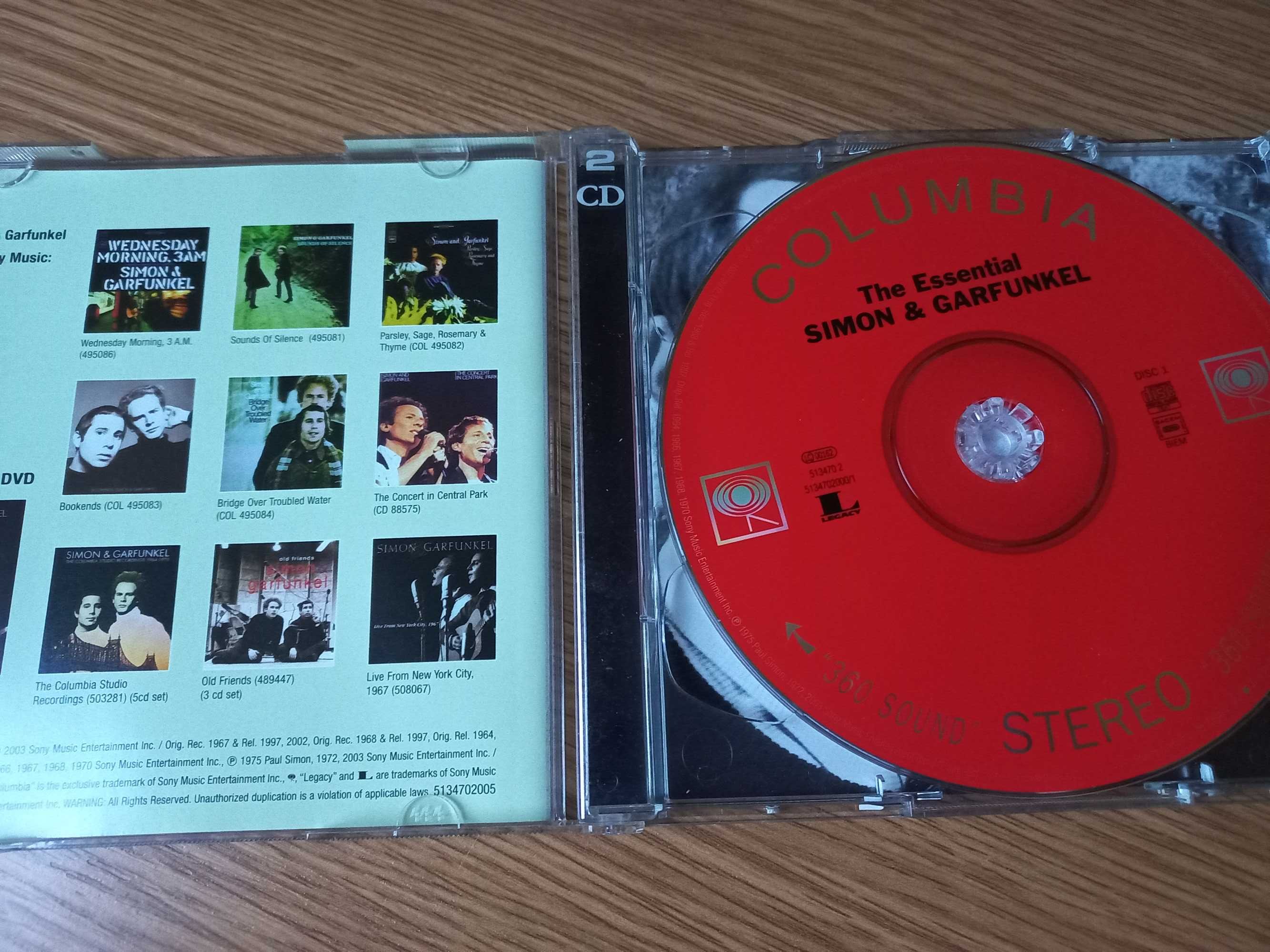 !! 3 płyta CD za 5 zł !! -Simon & Garfunkel 2CD The Essential