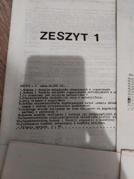 Matura, skrypty, materiały z biologii do liceum idealne do matury